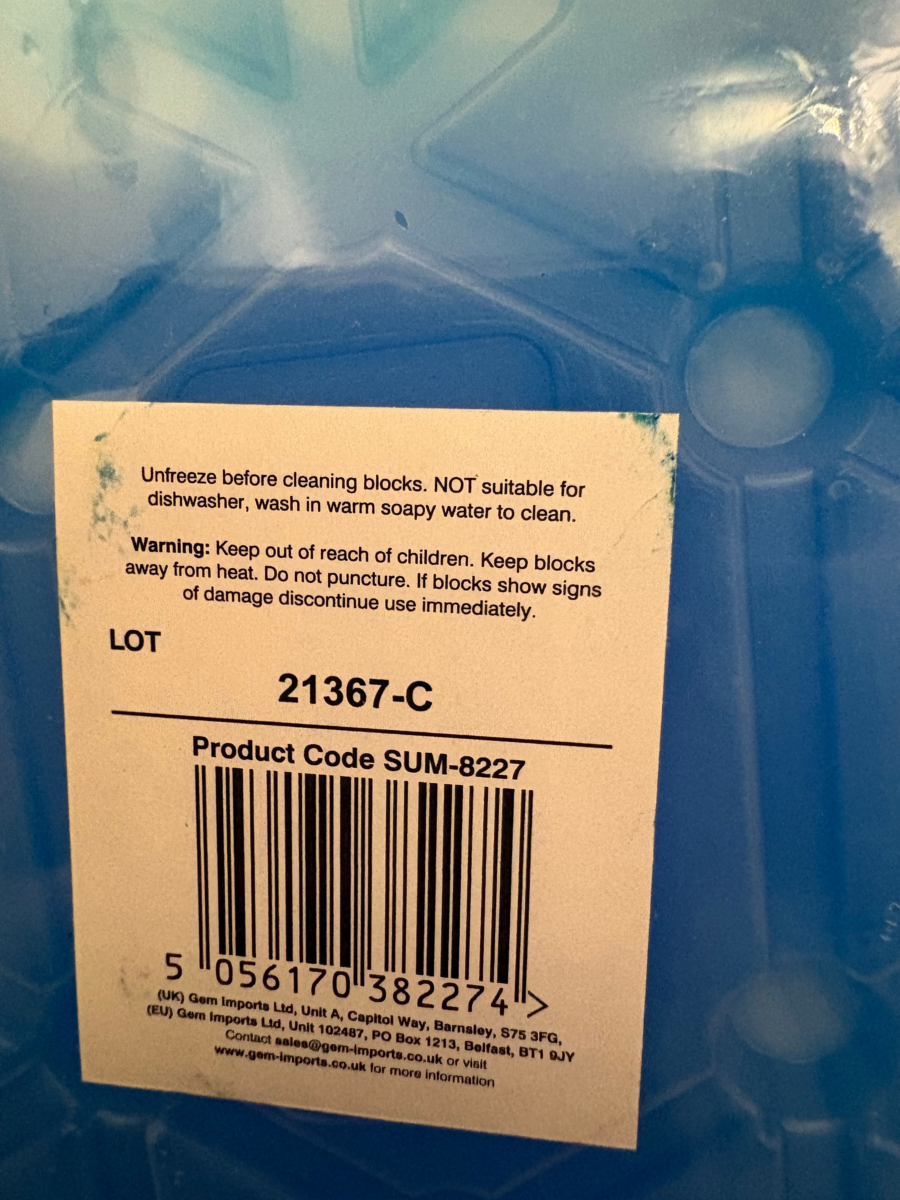 2 pack of Ice blocks