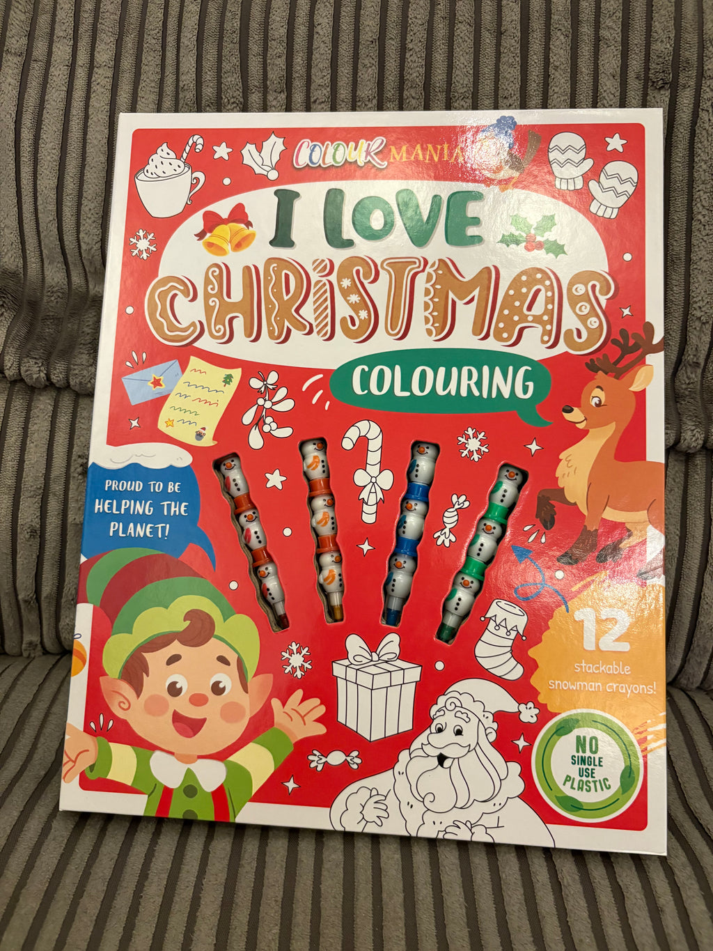 I love Christmas colouring book