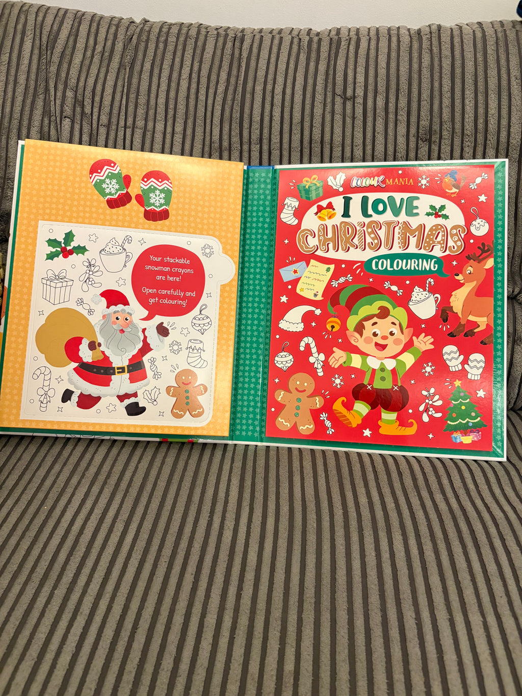 I love Christmas colouring book