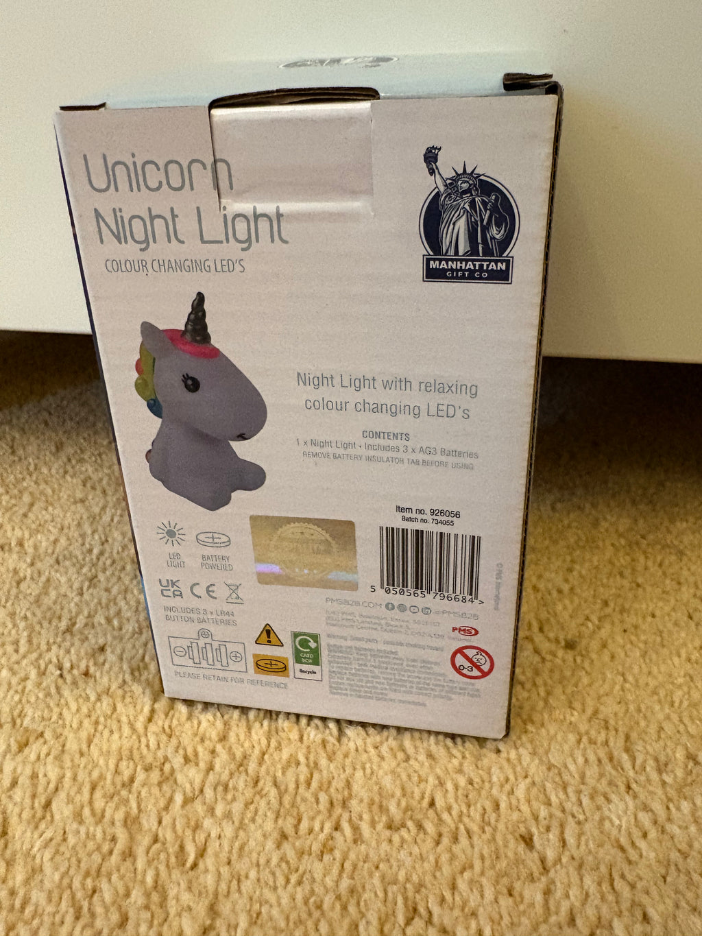Unicorn changing night light