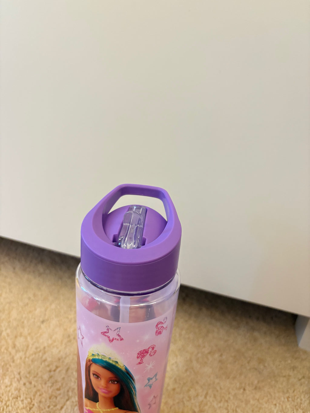 Barbie Drinking Bottle with Straw 650ml