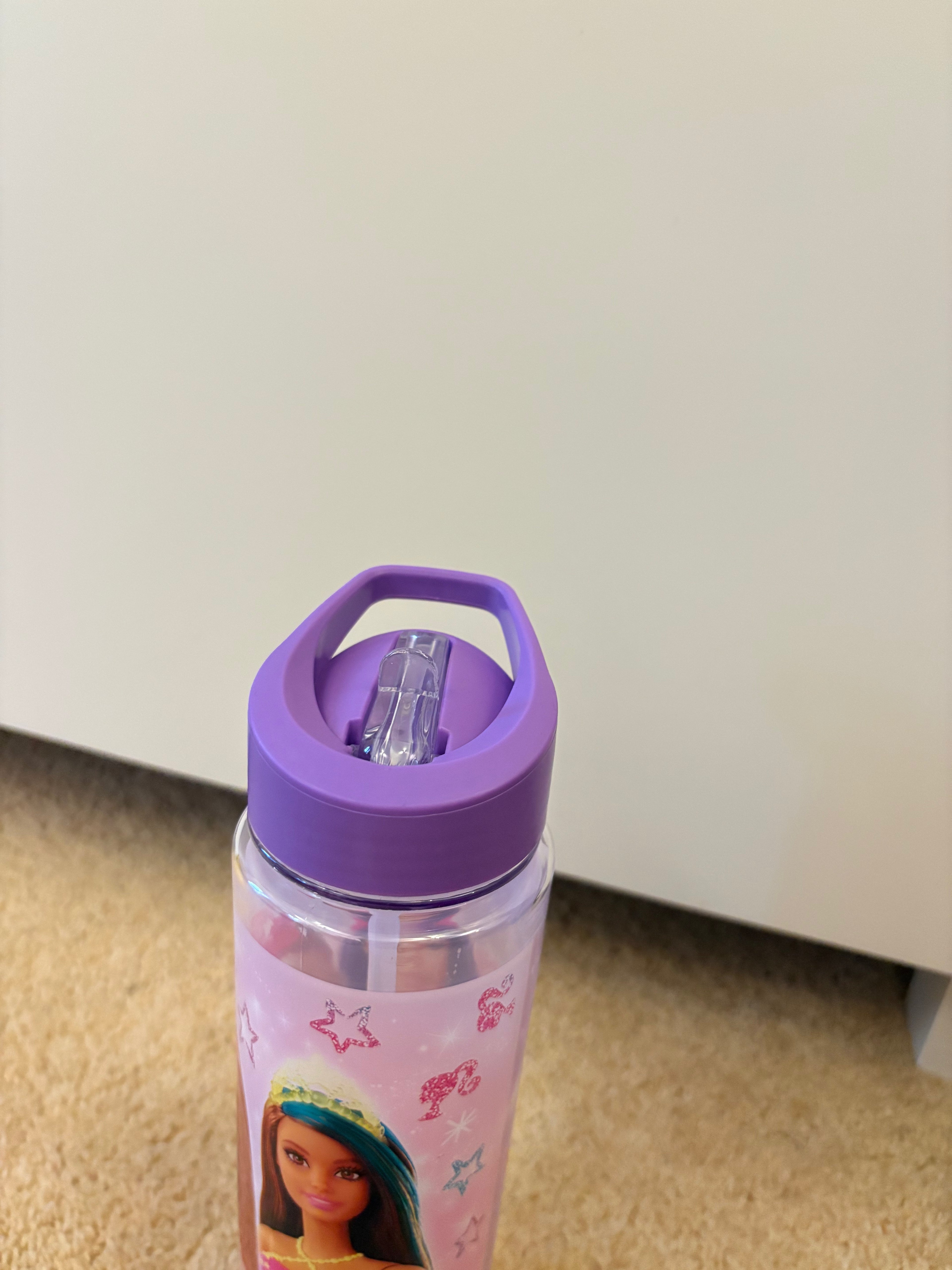 Barbie Drinking Bottle with Straw 650ml