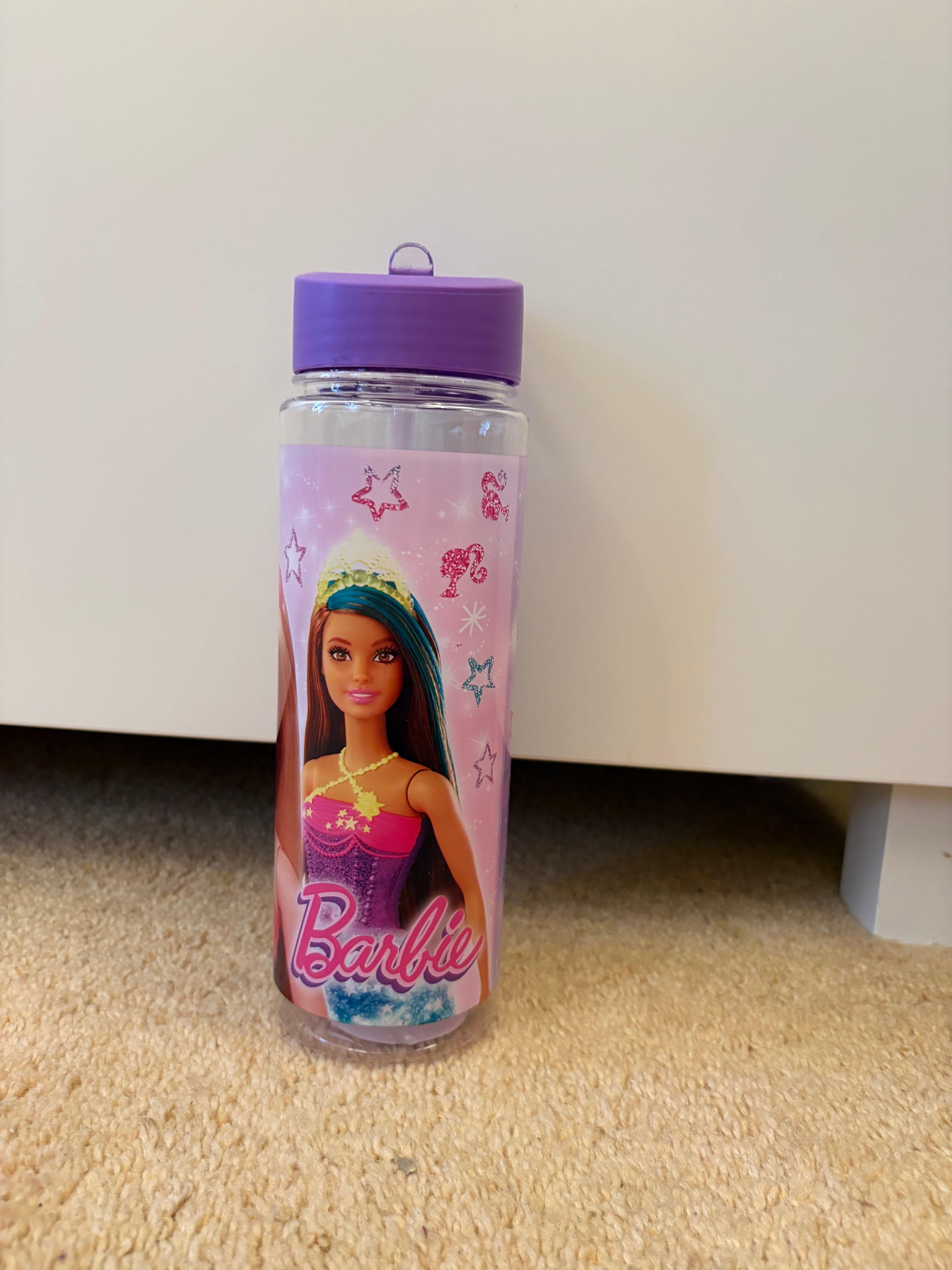 Barbie Drinking Bottle with Straw 650ml