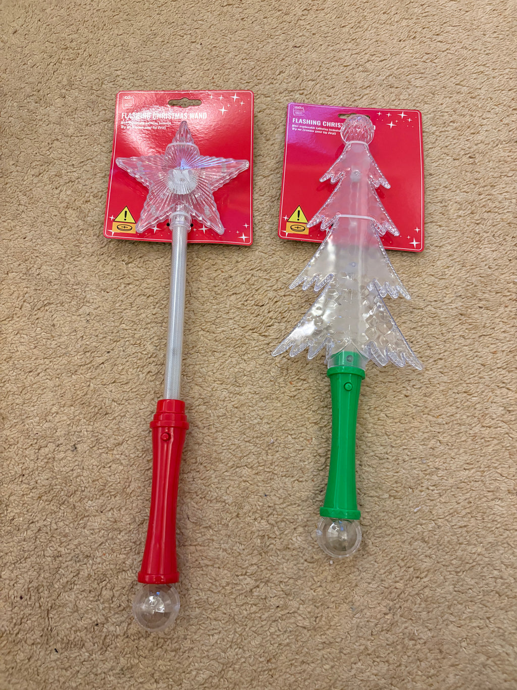 Light up tree/star wand
