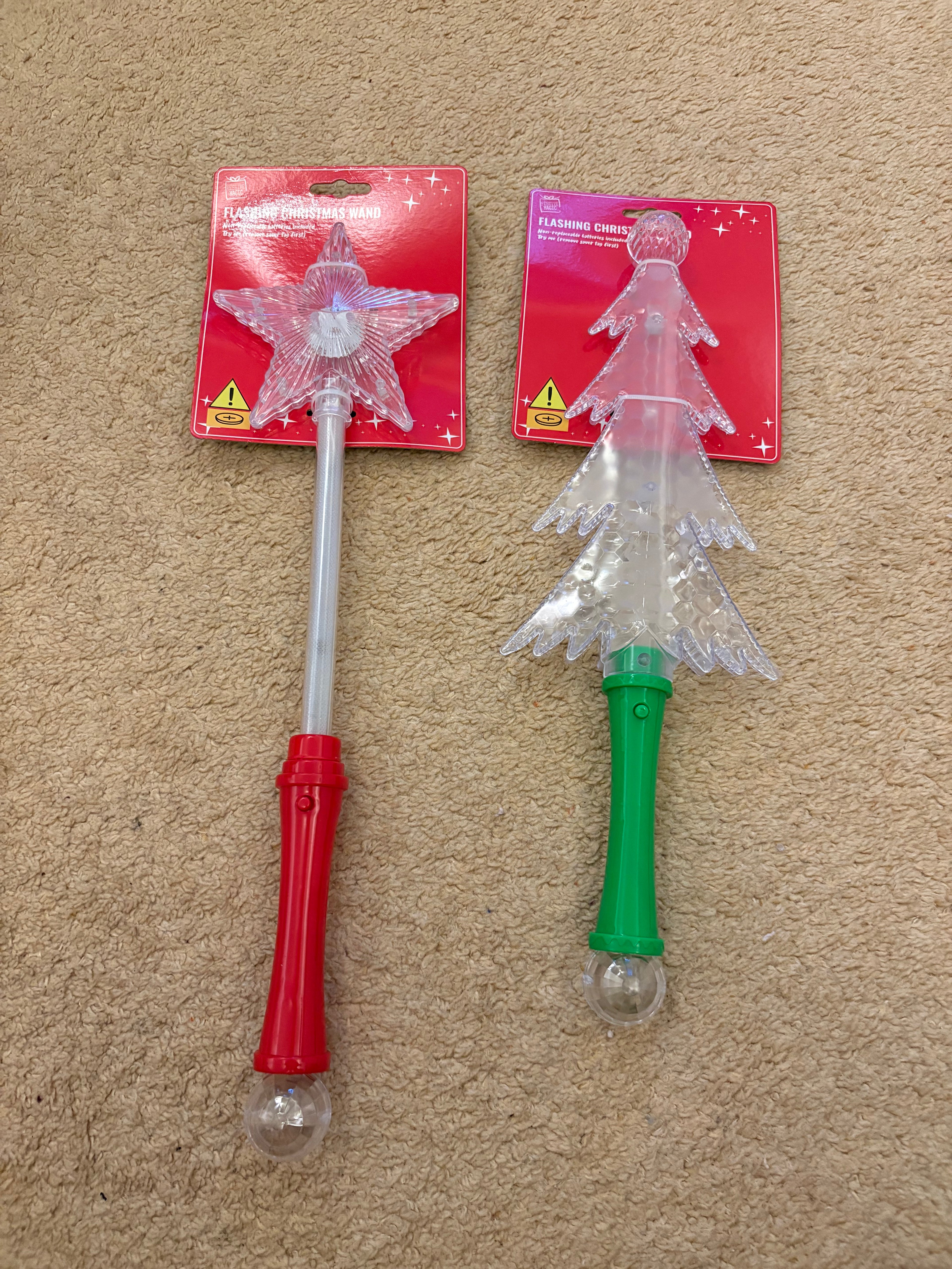 Light up tree/star wand