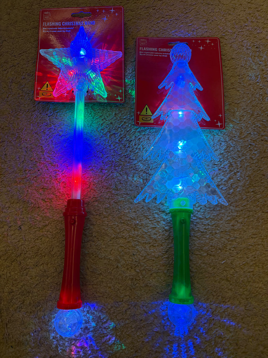 Light up tree/star wand