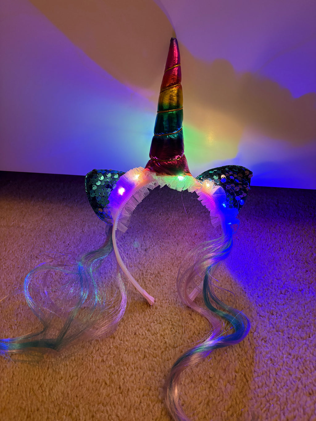 Unicorn light up headband