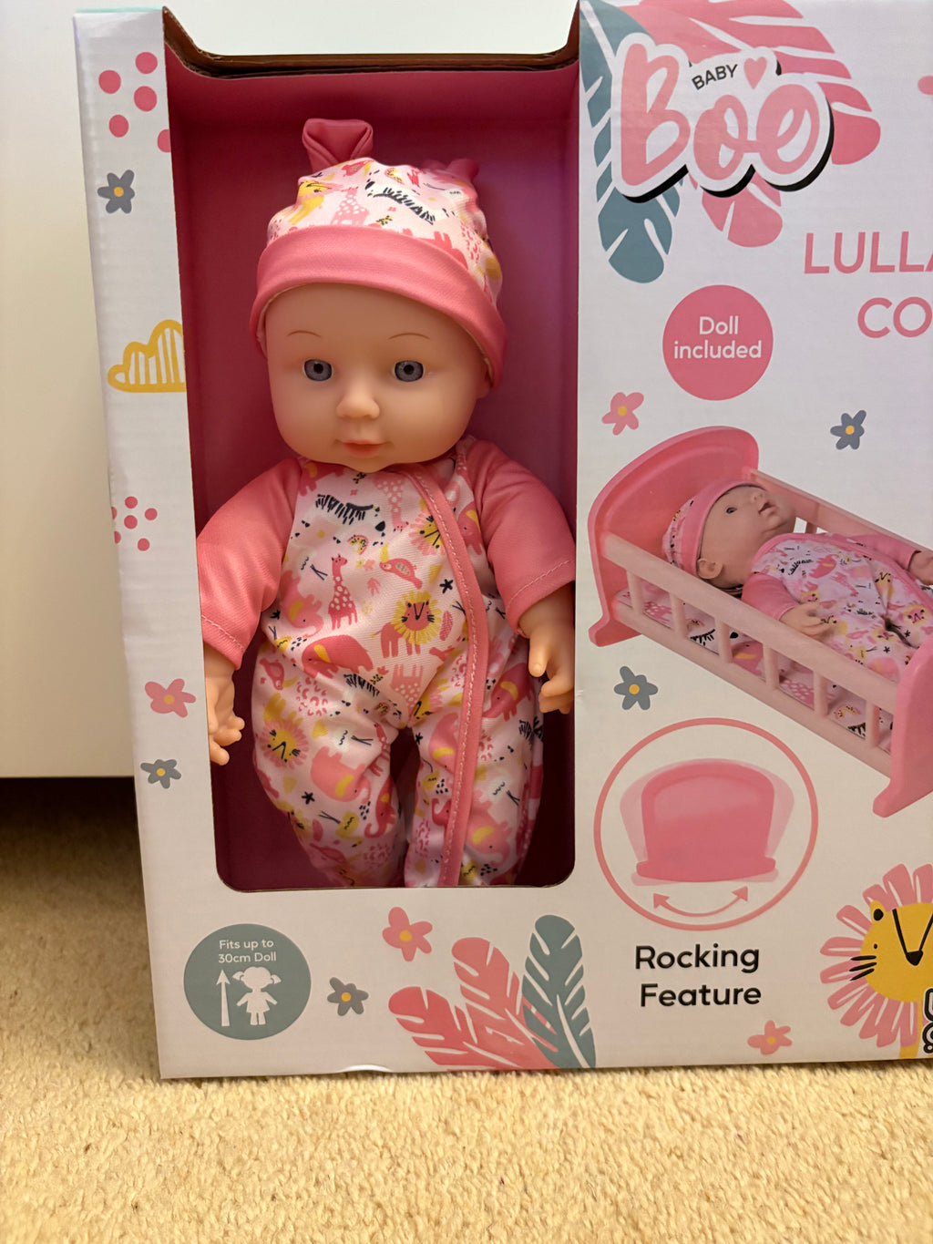 Baby Boo doll and cot 2 in 1