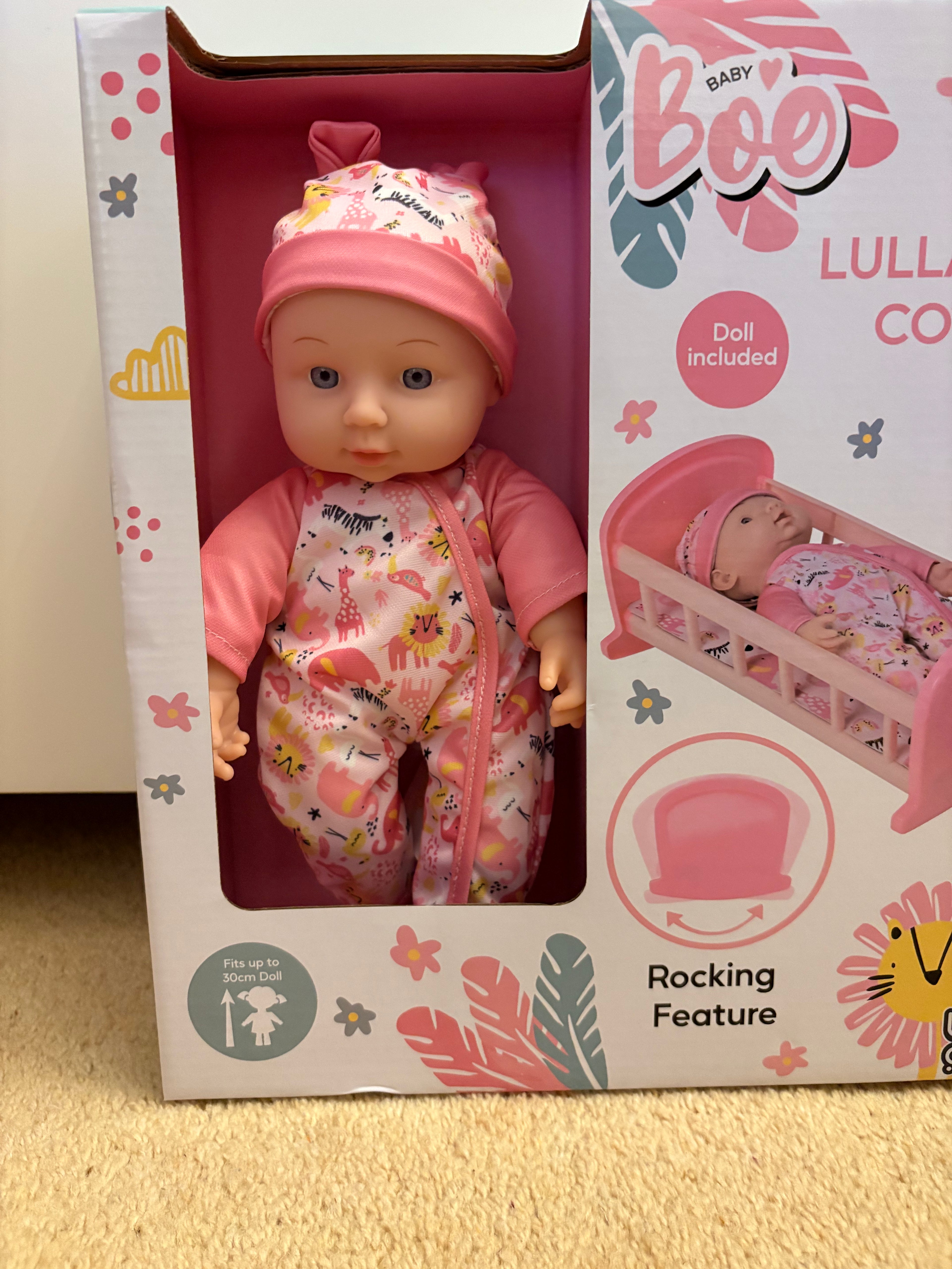 Baby Boo doll and cot 2 in 1