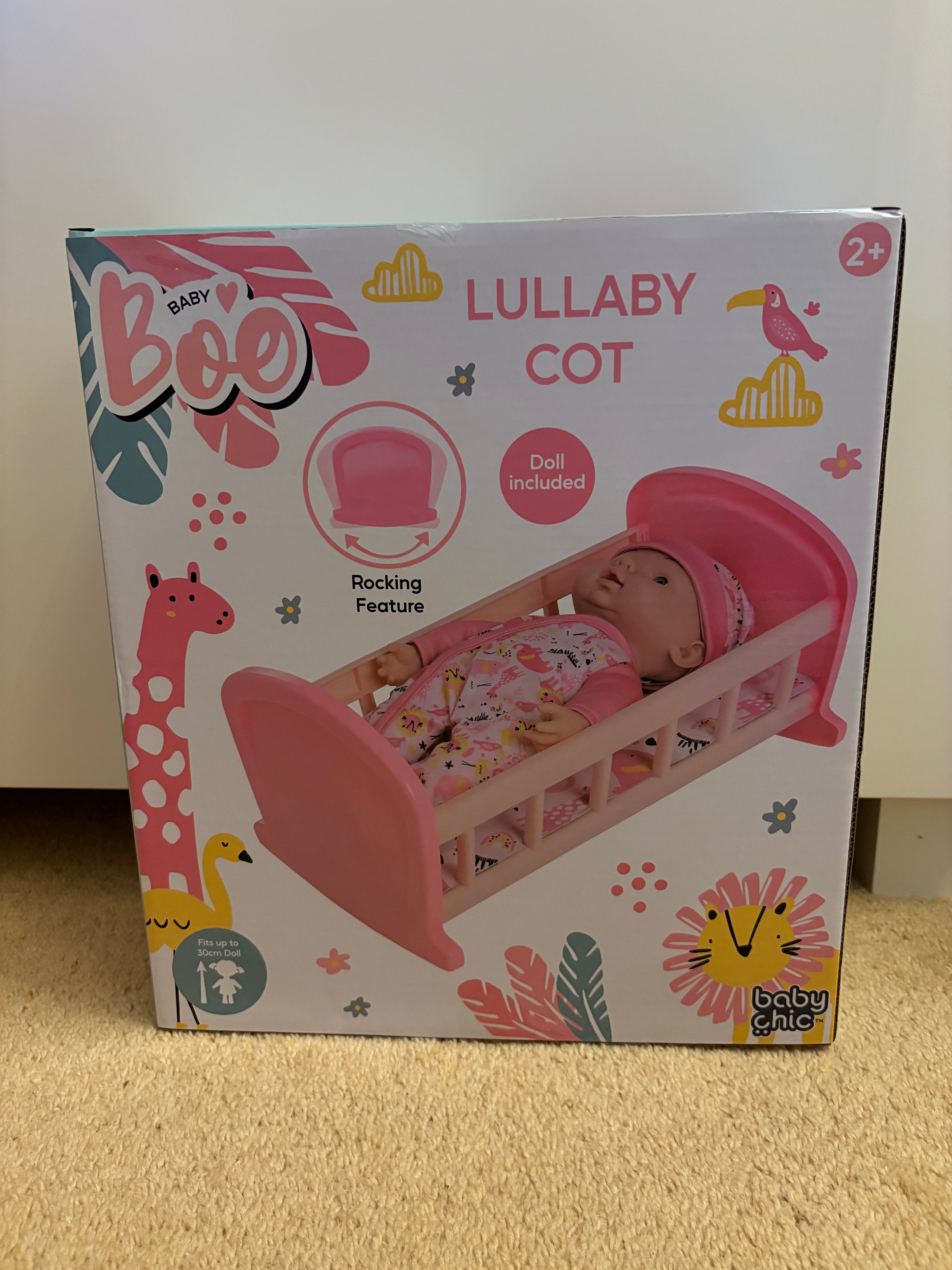 Baby Boo doll and cot 2 in 1
