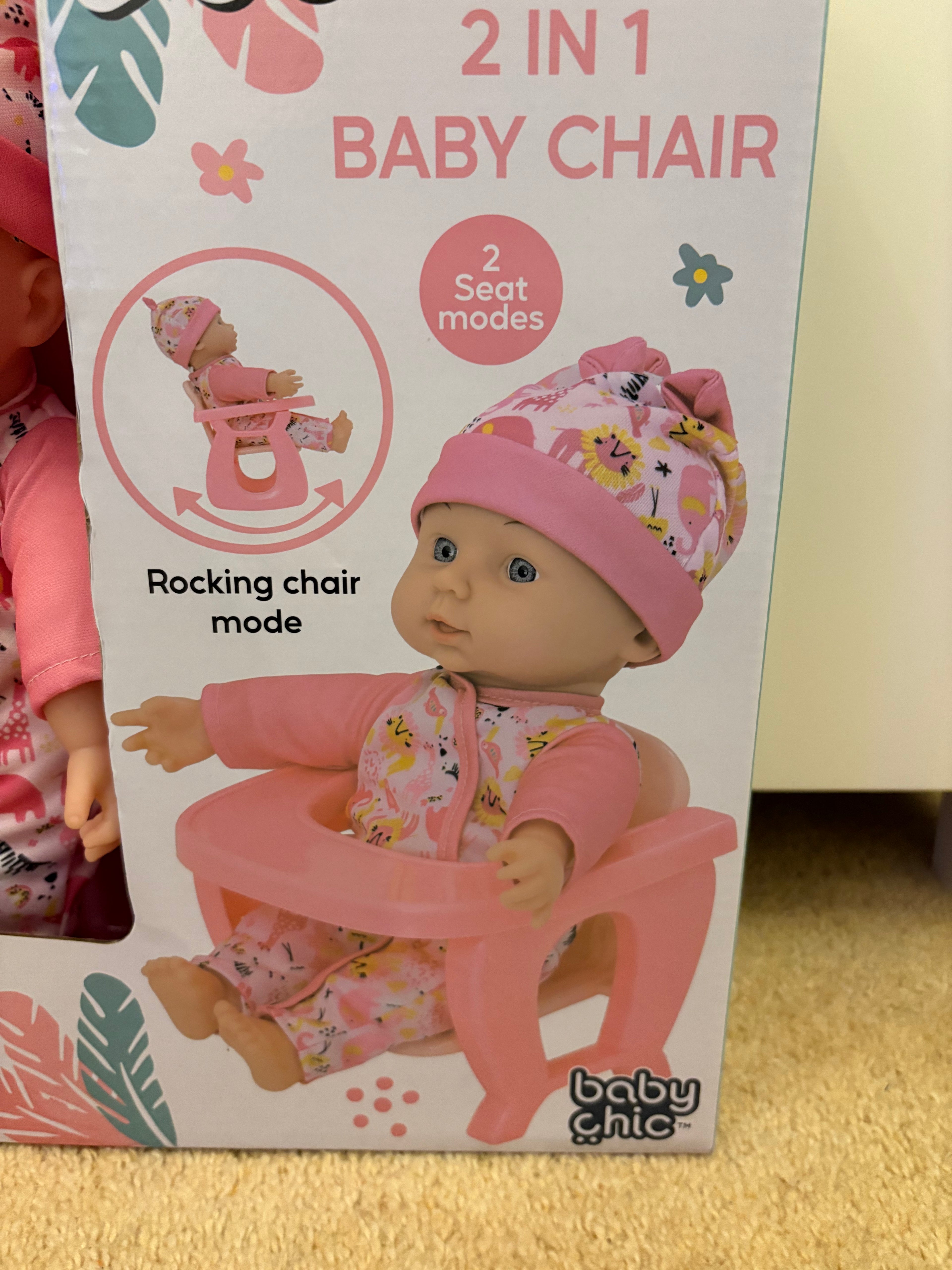 Baby Boo doll with 2 in 1 Chair