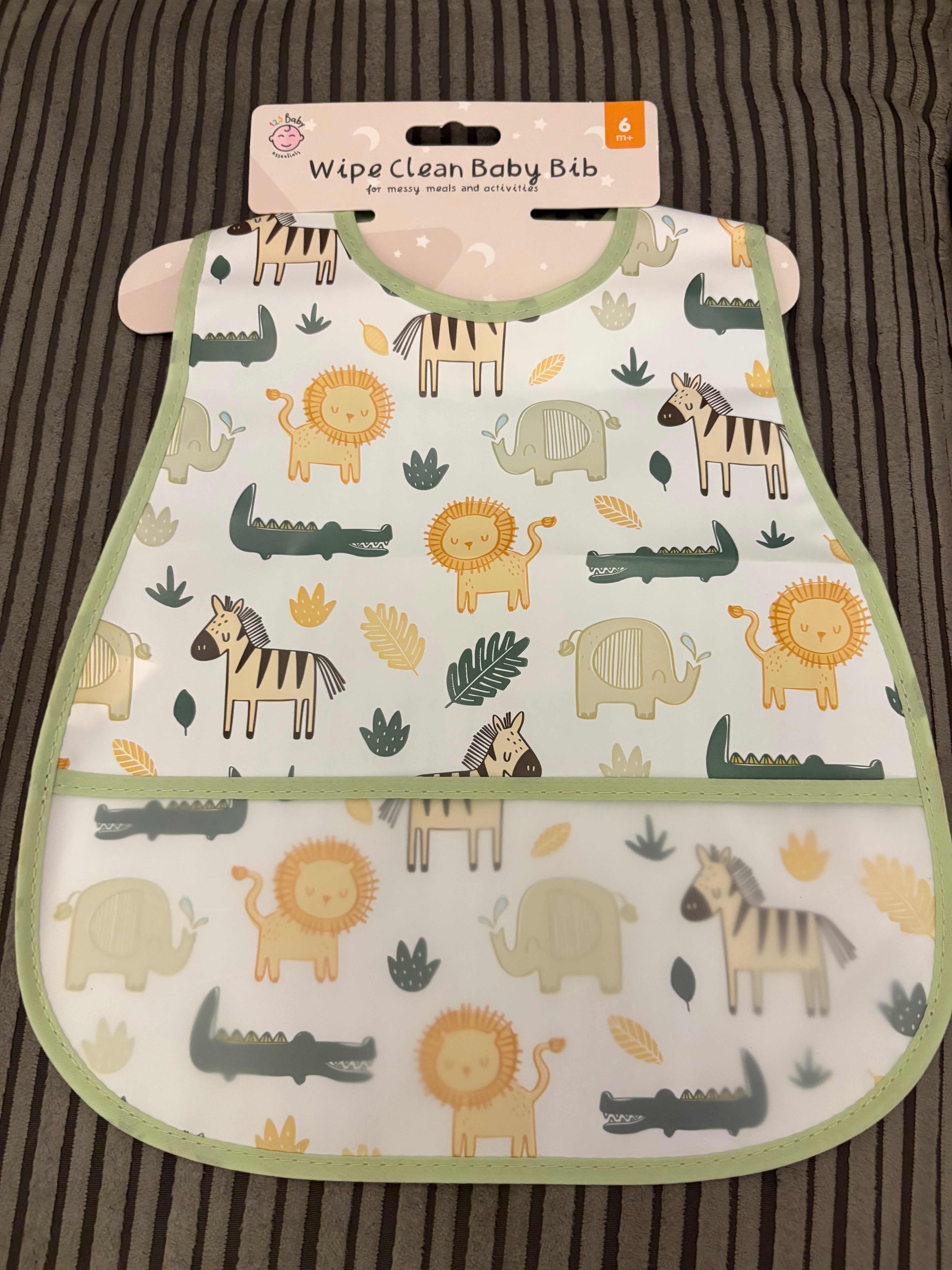 Clean Baby Bib with Food Catcher Pocket
