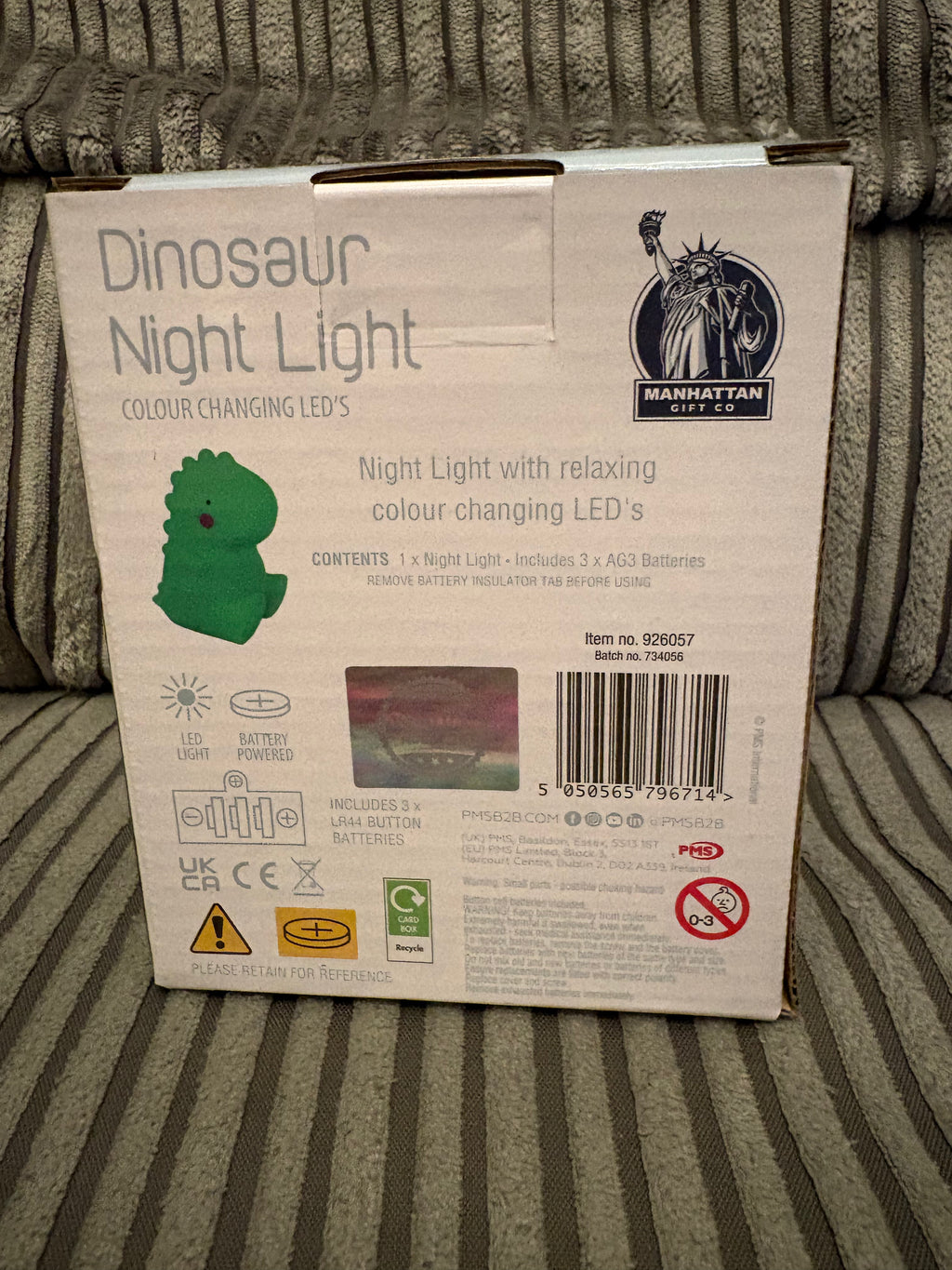 Glow in Dark Dinosaur Night Light