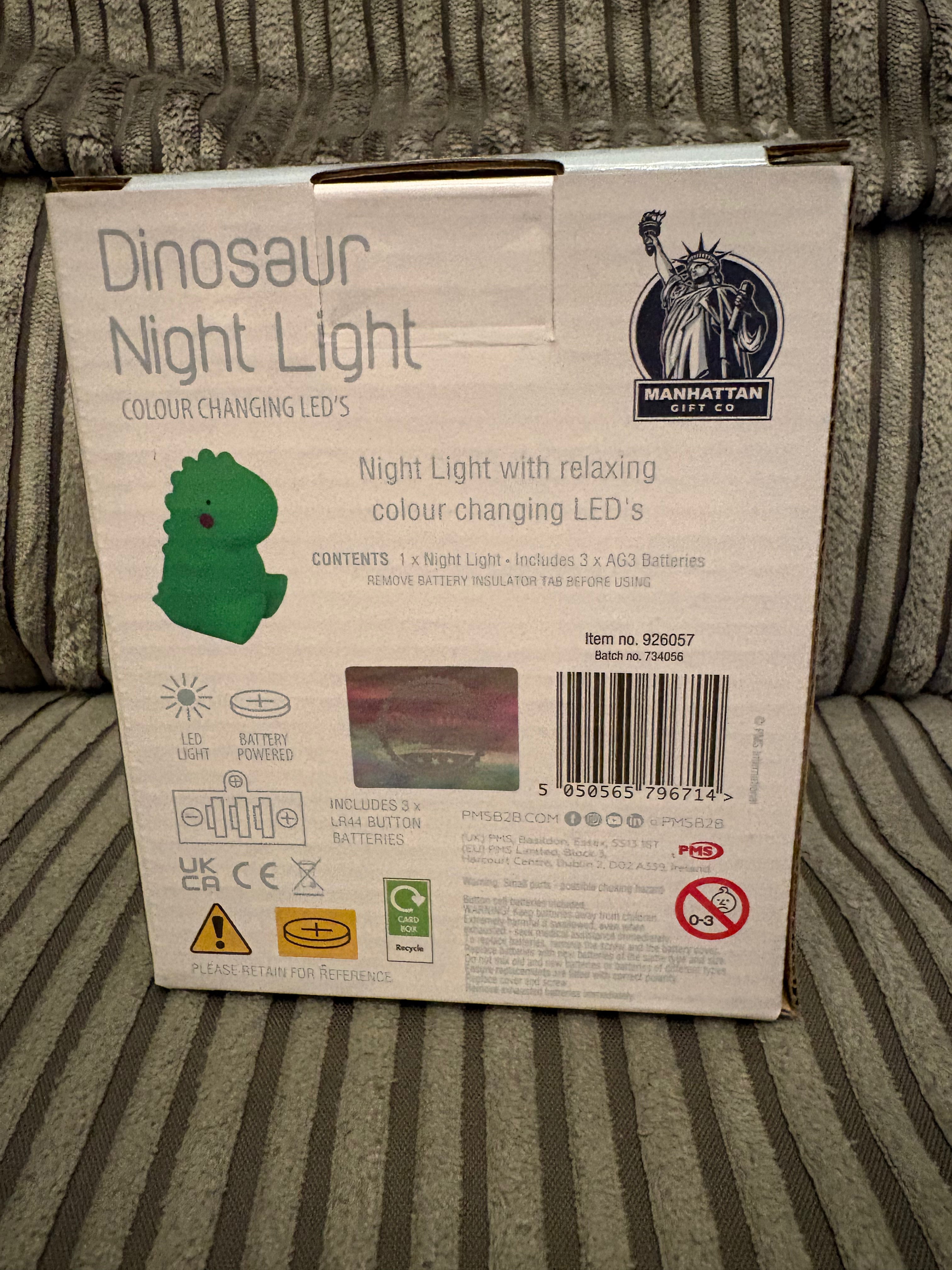 Glow in Dark Dinosaur Night Light